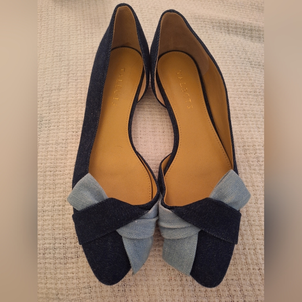 Talbots Two-Tone Blue Flats